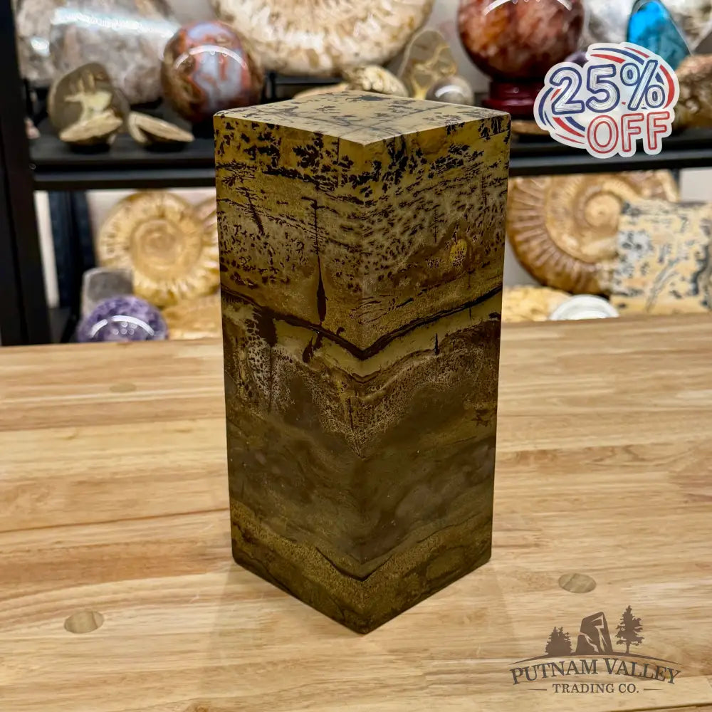 Chinese Picture Jasper Pillar Accent 9.5’’ Accent