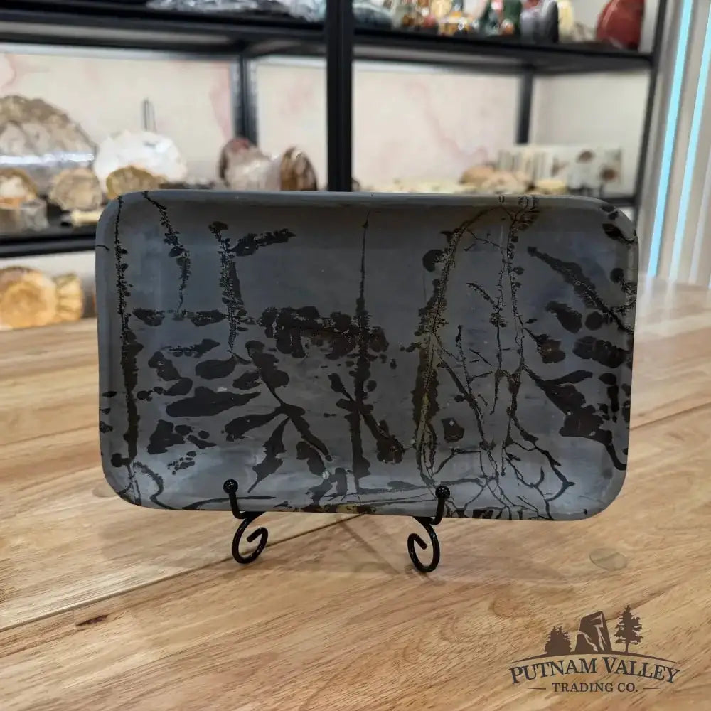 Chinese Painting Stone Rectangle Plate - Putnam Valley Trading Co.