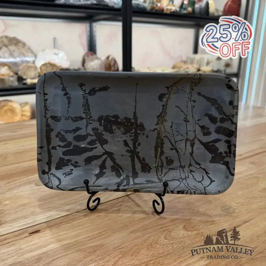 Chinese Painting Stone Rectangle Plate - Putnam Valley Trading Co.