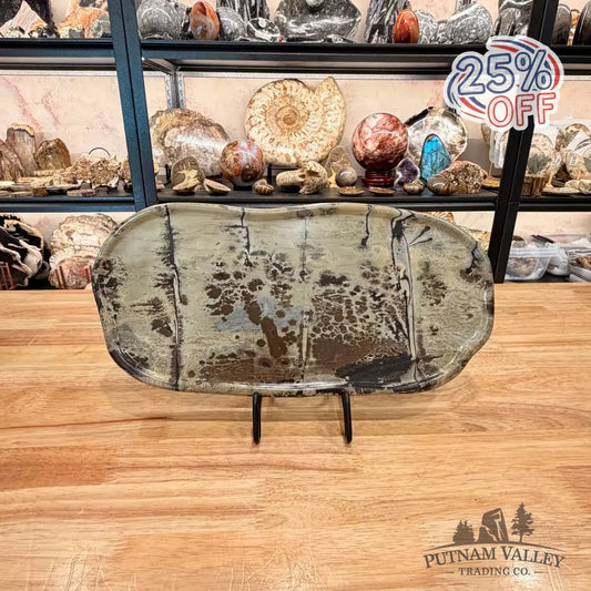 Chinese Picture Jasper Serving Stone - Plate
