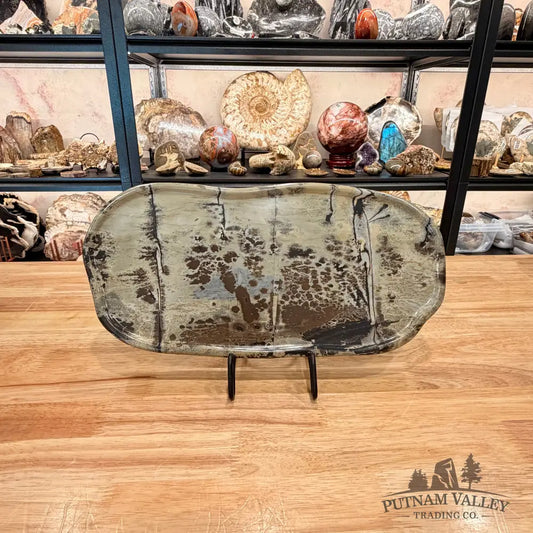 Chinese Picture Jasper Serving Stone - Plate