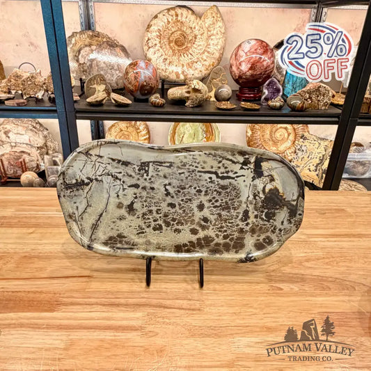 Chinese Picture Jasper Serving Stone - Plate