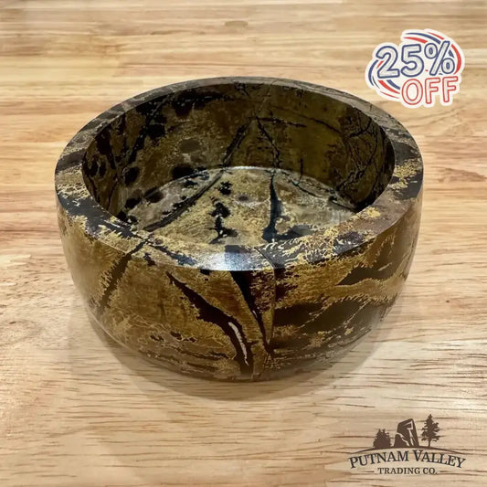 Chinese Painting Stone Small Bowl - Putnam Valley Trading Co.