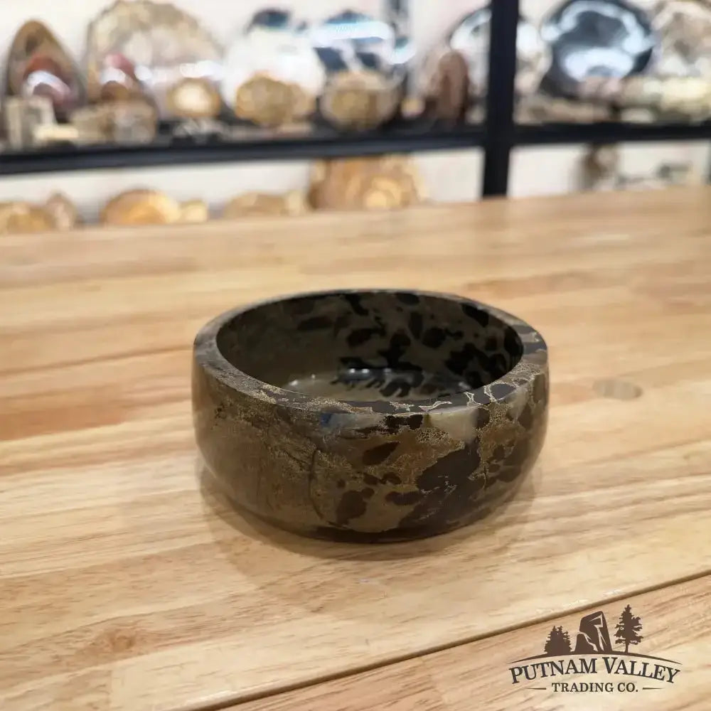 Chinese Painting Stone Small Bowl - Putnam Valley Trading Co.
