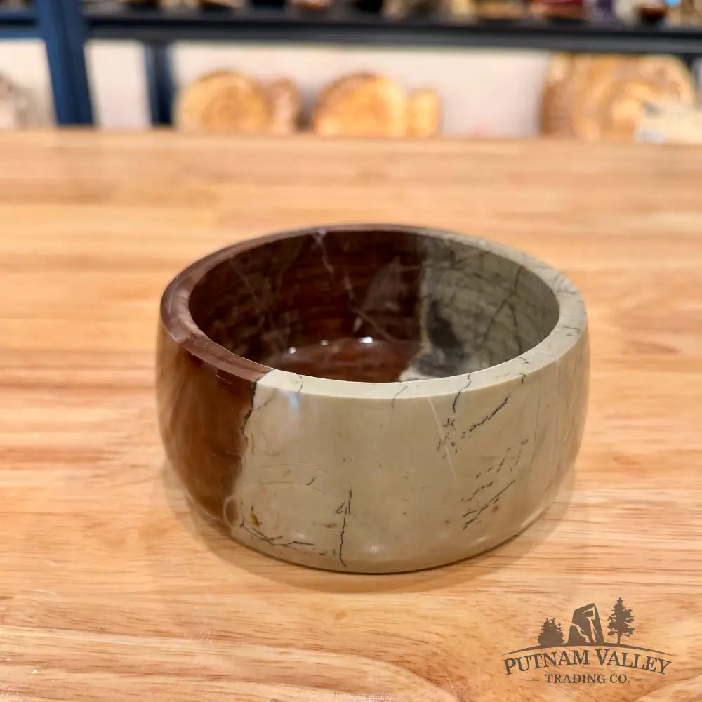 Chinese Painting Stone Small Bowl 4.68’’ Bowl