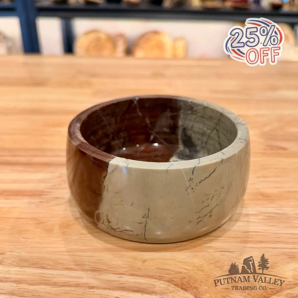 Chinese Painting Stone Small Bowl 4.68’’ Bowl