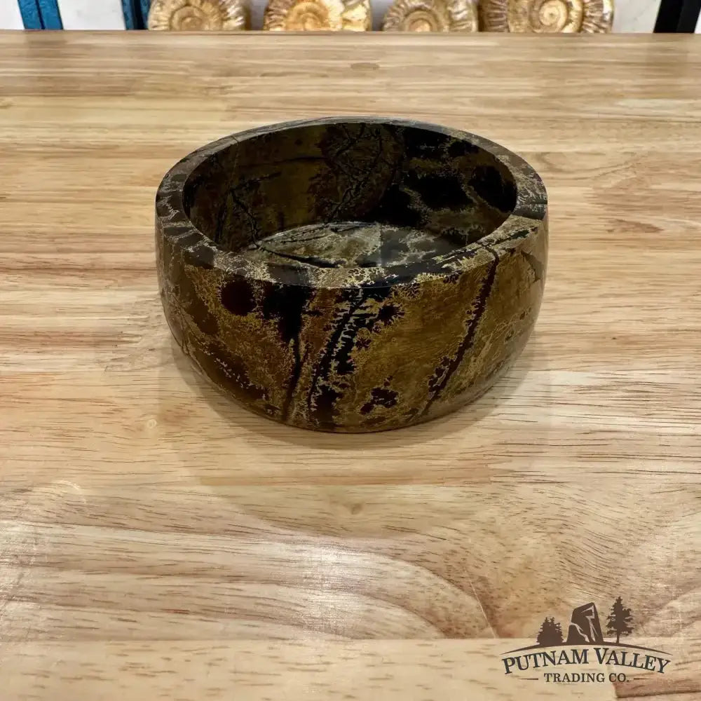 Chinese Painting Stone Small Bowl - Putnam Valley Trading Co.