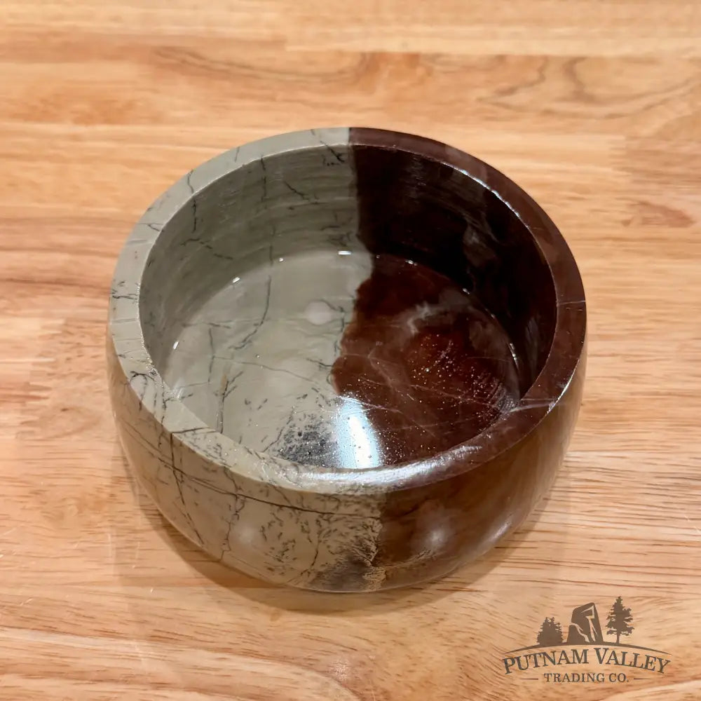 Chinese Painting Stone Small Bowl 4.68’’ Bowl