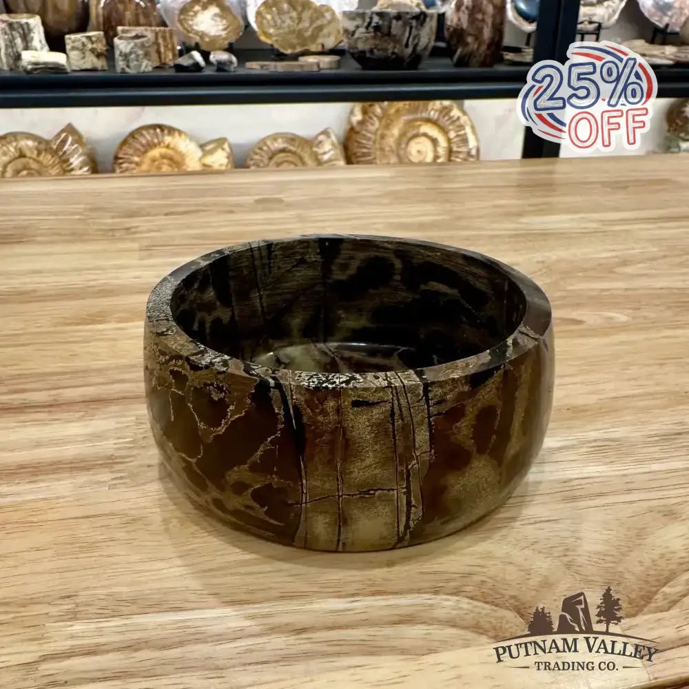 Chinese Painting Stone Small Bowl - Putnam Valley Trading Co.