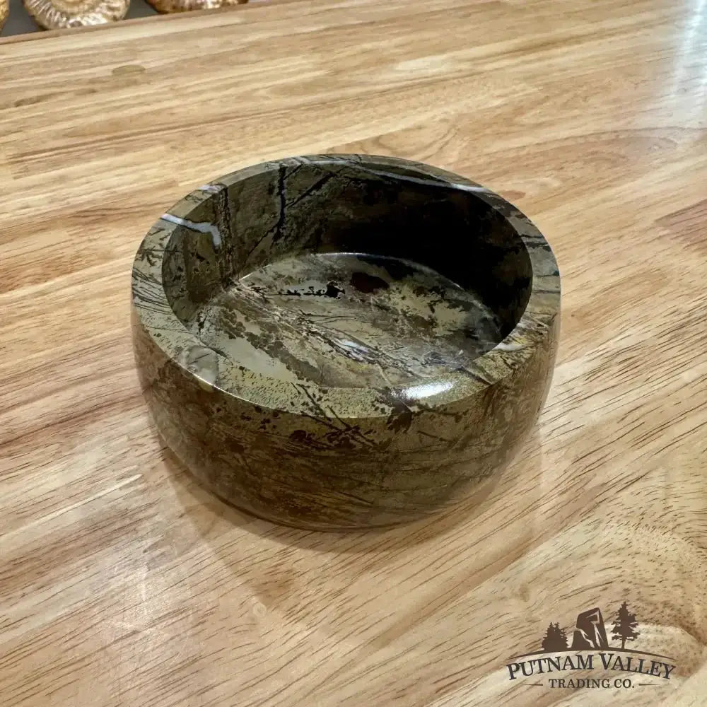 Chinese Painting Stone Small Bowl - Putnam Valley Trading Co.