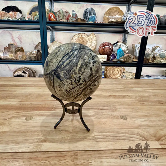 Chinese Picture Jasper Sphere 4.87’’ - Sphere
