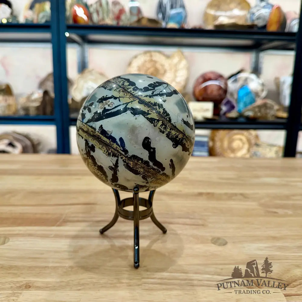 Chinese Picture Jasper Sphere 4.89’’ - Sphere