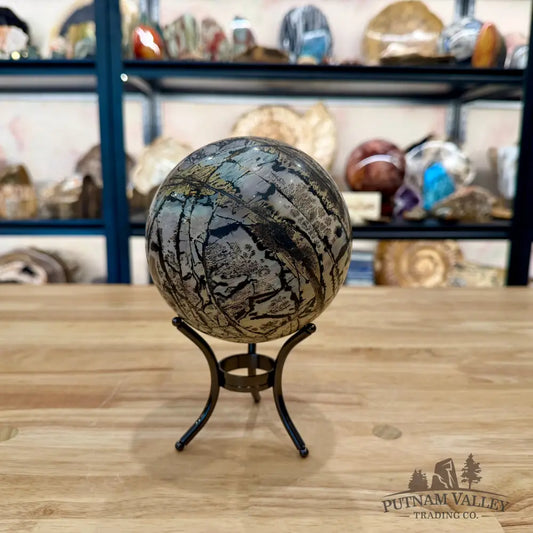 Chinese Picture Jasper Sphere 4.91’’ - Sphere