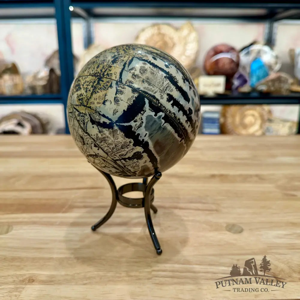 Chinese Picture Jasper Sphere 4.91’’ - Sphere