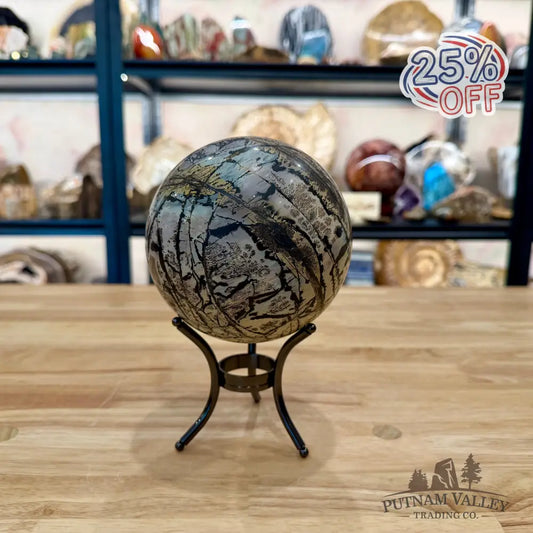 Chinese Picture Jasper Sphere 4.91’’ - Sphere