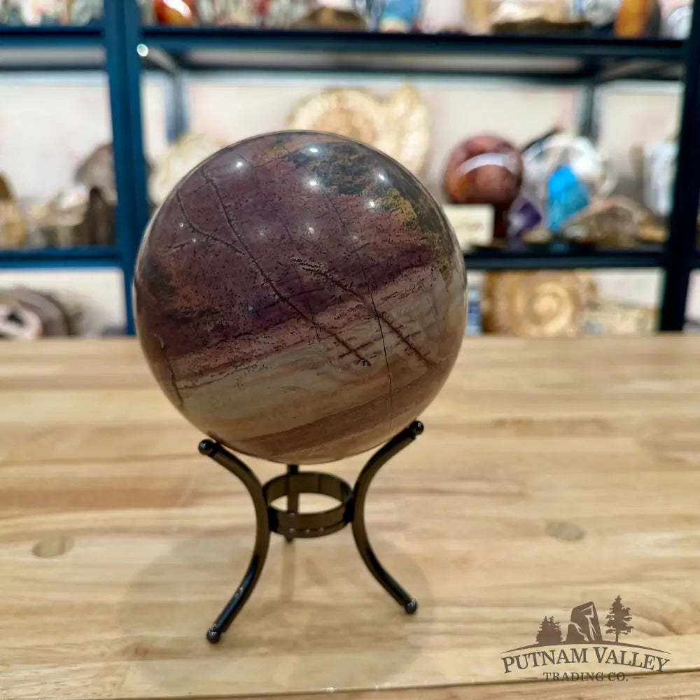Chinese Picture Jasper Sphere 4.93’’ - Sphere