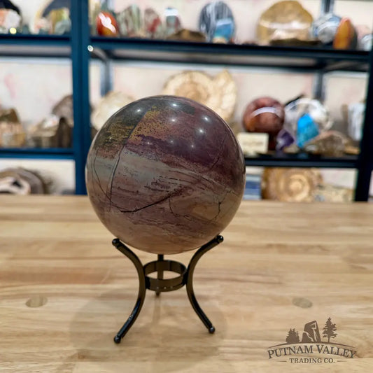 Chinese Picture Jasper Sphere 4.93’’ - Sphere