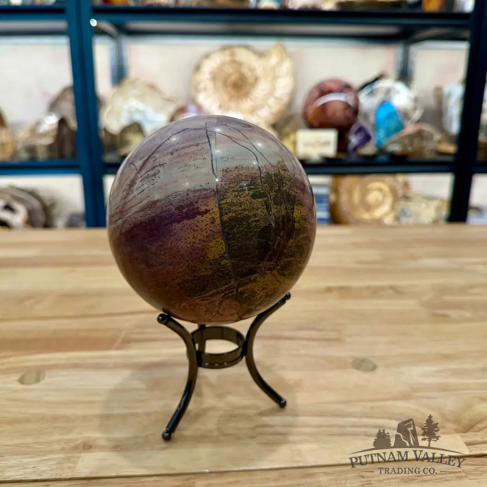 Chinese Picture Jasper Sphere 4.93’’ - Sphere