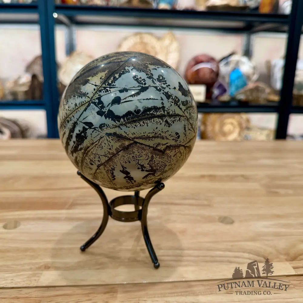 Chinese Picture Jasper Sphere 4.94’’ - Sphere