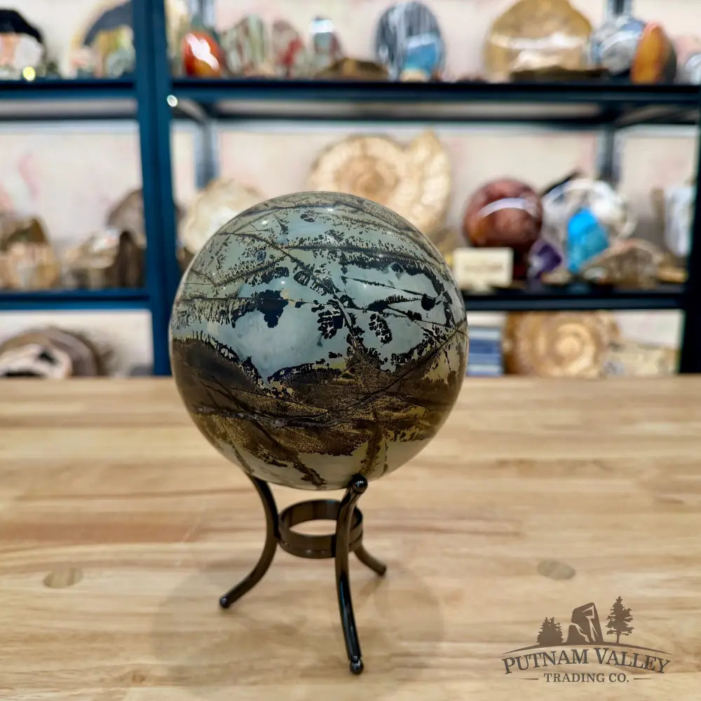 Chinese Picture Jasper Sphere 4.94’’ - Sphere