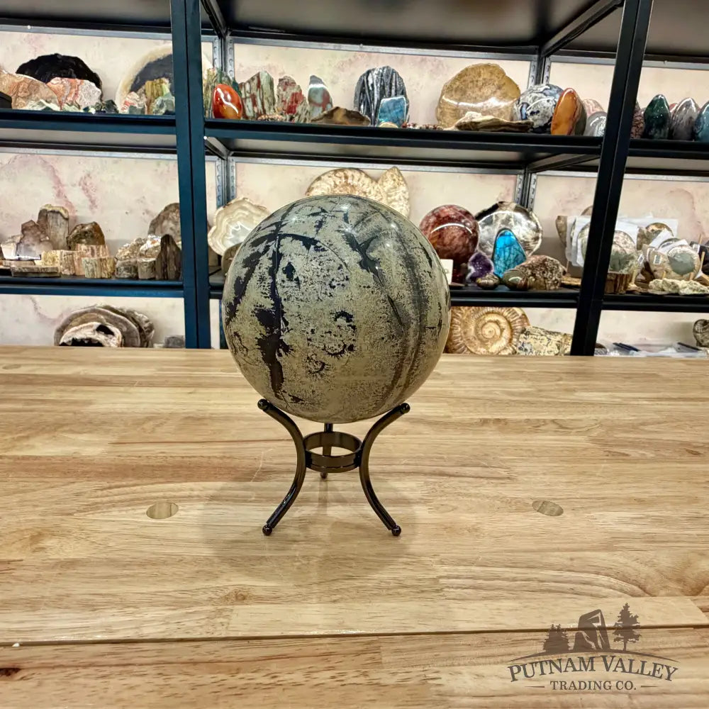 Chinese Picture Jasper Sphere 5.06’’ - Sphere
