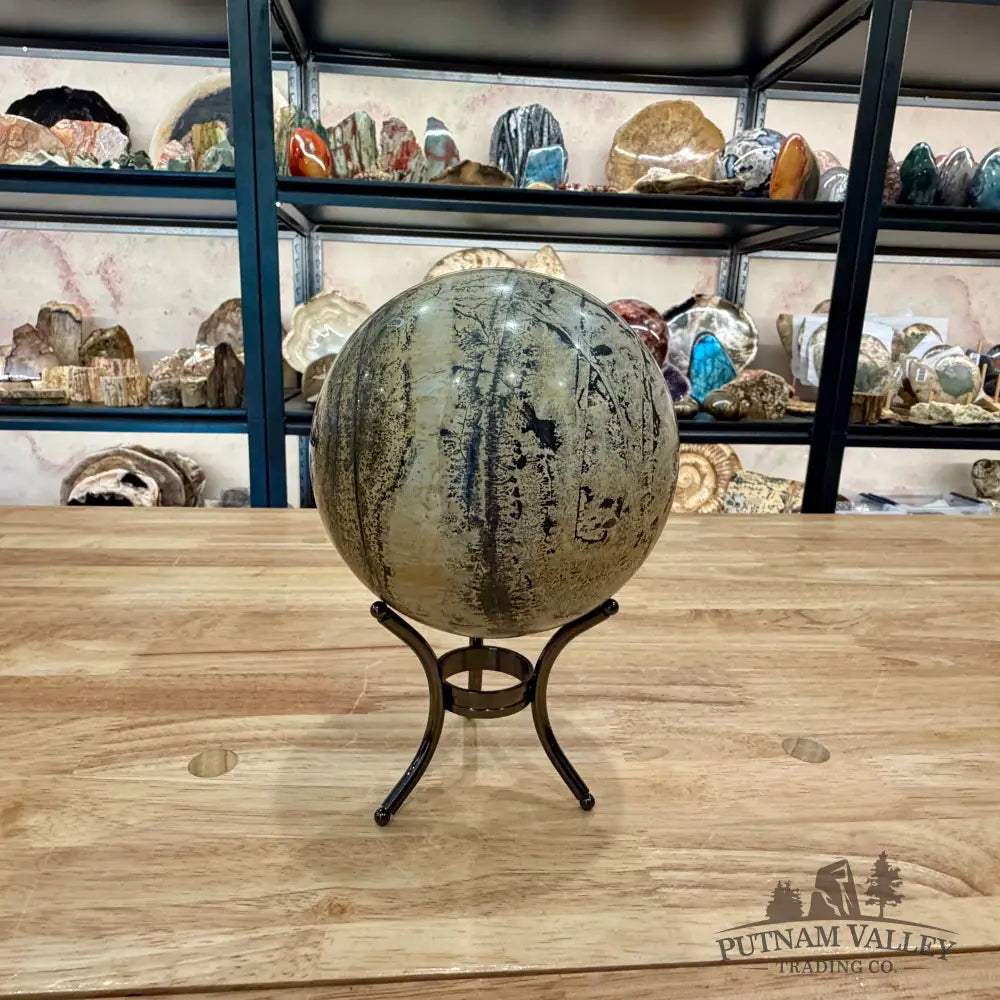Chinese Picture Jasper Sphere 5.06’’ - Sphere