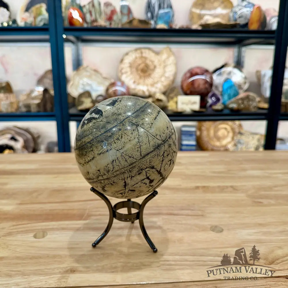 Chinese Picture Jasper Sphere 5.06’’ - Sphere