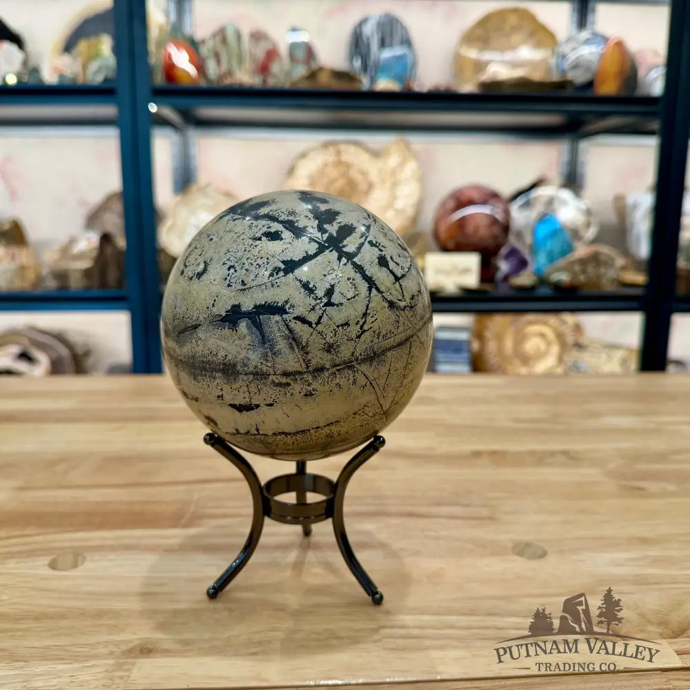 Chinese Picture Jasper Sphere 5.06’’ - Sphere