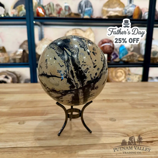 Chinese Picture Jasper Sphere 6.28’’ | 11lb - Sphere