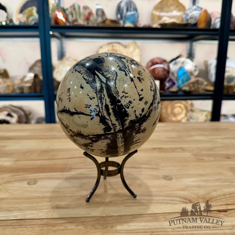Chinese Picture Jasper Sphere 6.28’’ | 11lb - Sphere