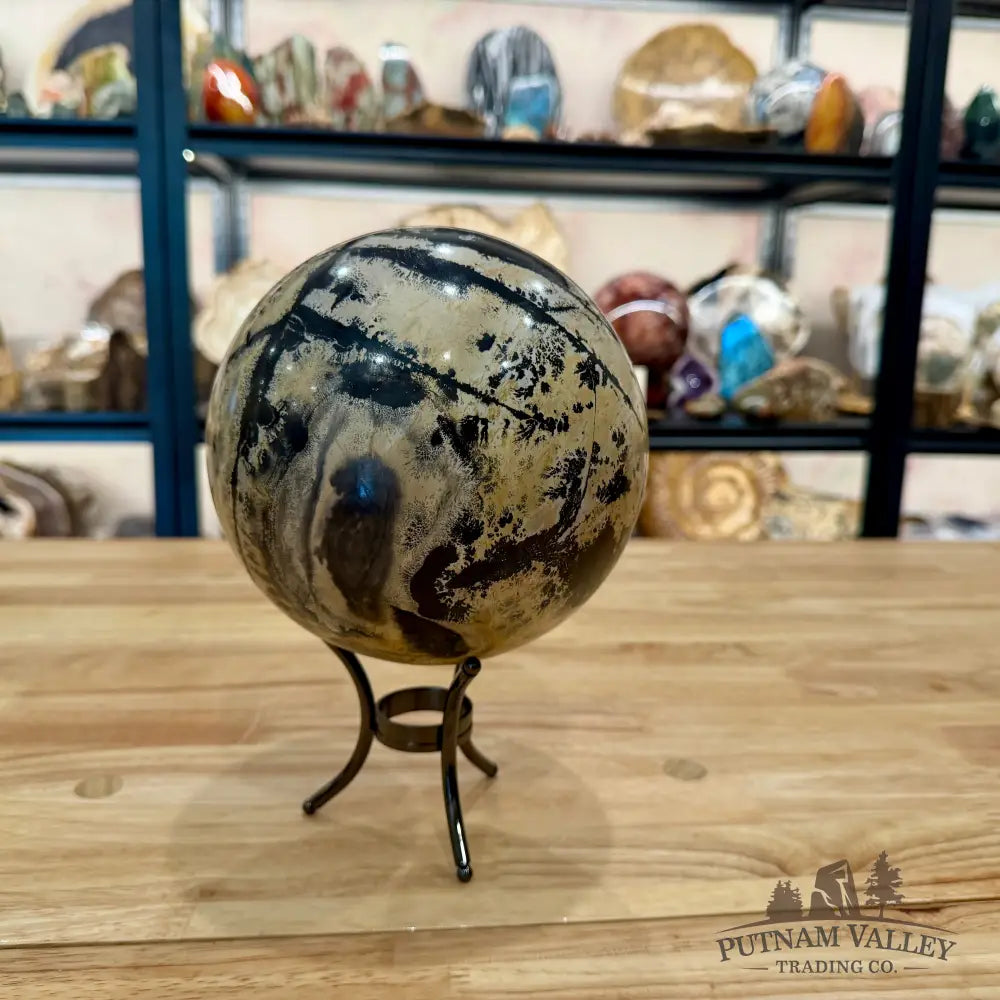 Chinese Picture Jasper Sphere 6.28’’ | 11lb - Sphere