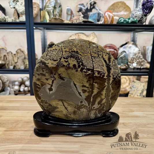 Chinese Picture Jasper Table Accent 11.5’’ - Accent