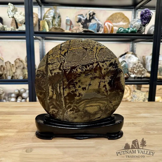 Chinese Picture Jasper Table Accent 11.5’’ - Accent
