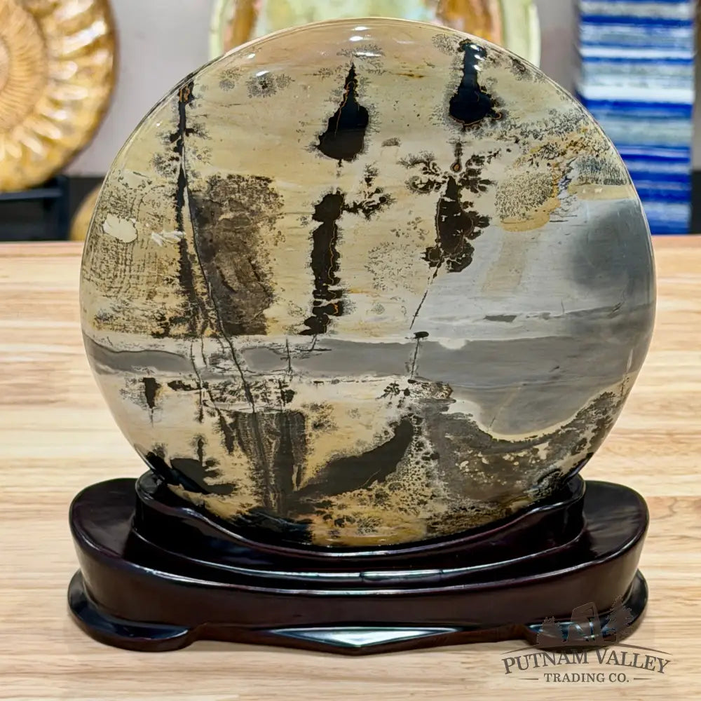 Chinese Picture Jasper Table Accent 7.4’’ - Accent
