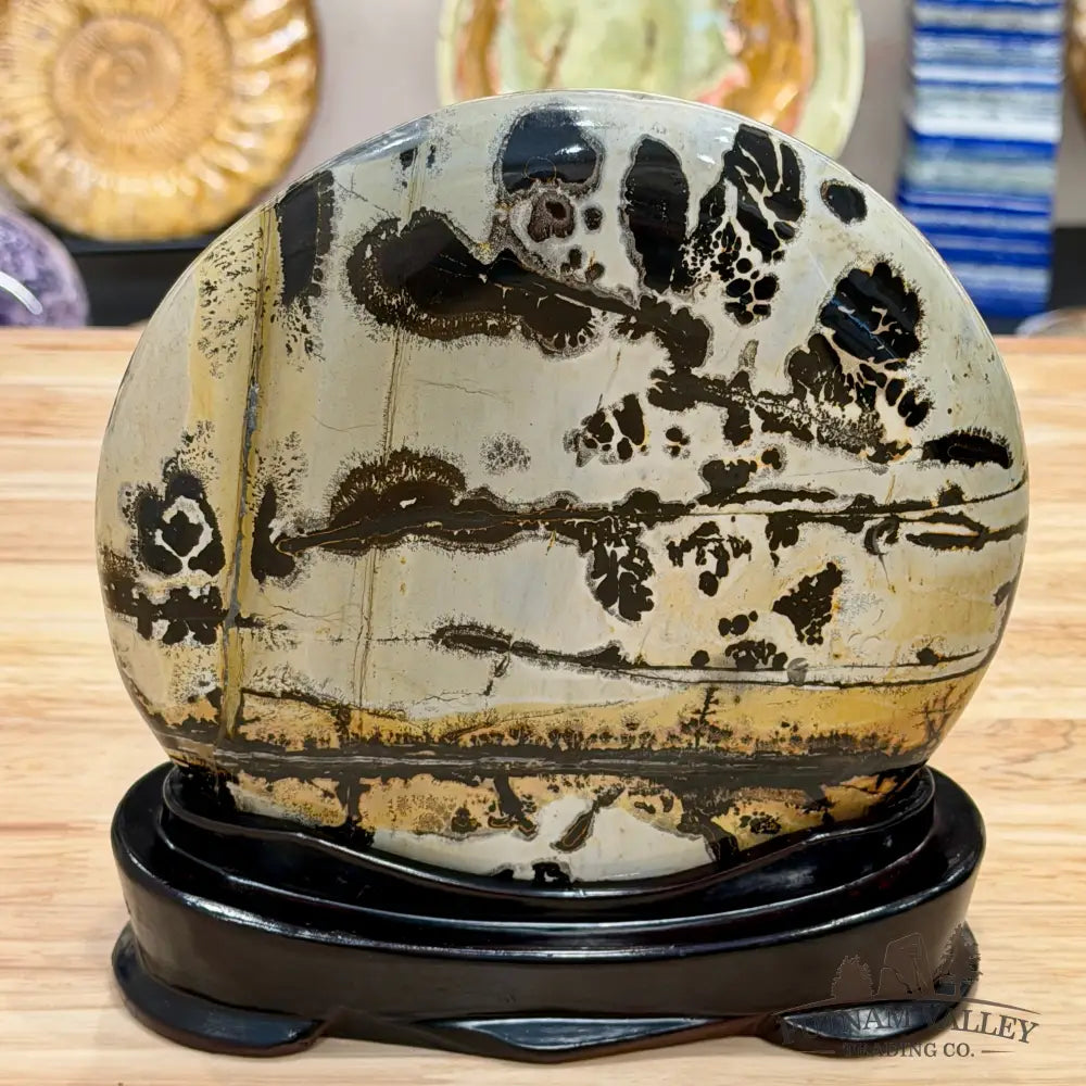 Chinese Picture Jasper Table Accent 7.5’’ - Accent
