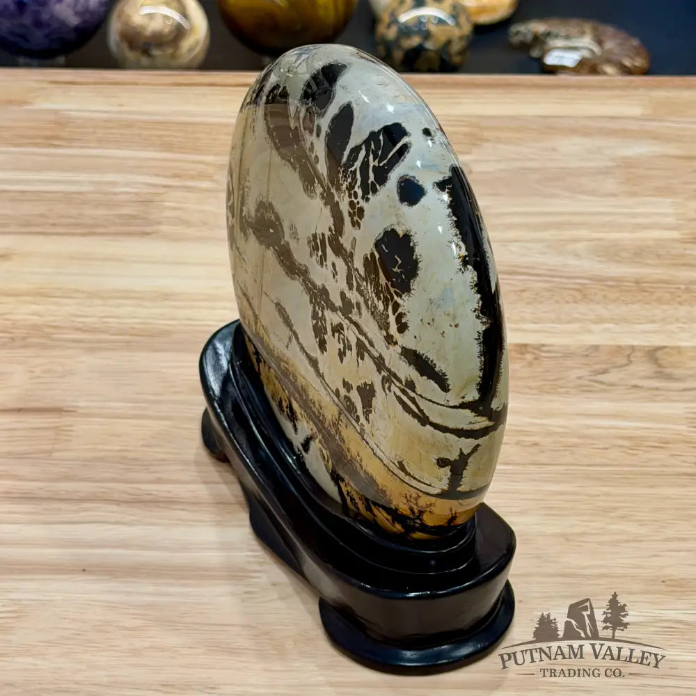 Chinese Picture Jasper Table Accent 7.5’’ - Accent