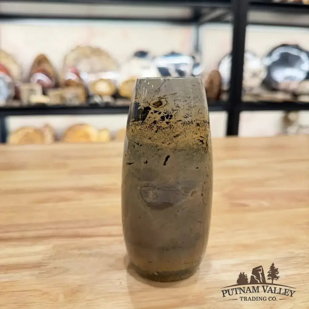 Chinese Painting Stone Torpedo Vase - Putnam Valley Trading Co.