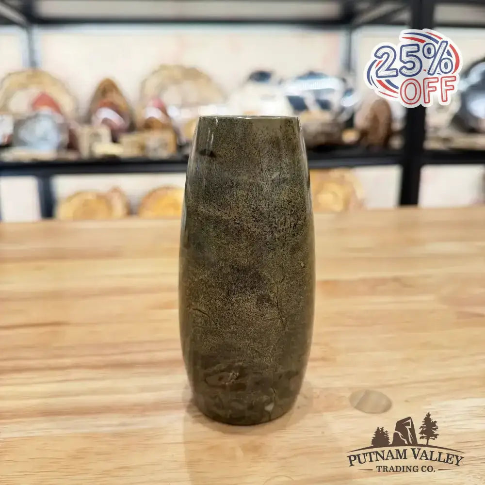 Chinese Painting Stone Torpedo Vase - Putnam Valley Trading Co.