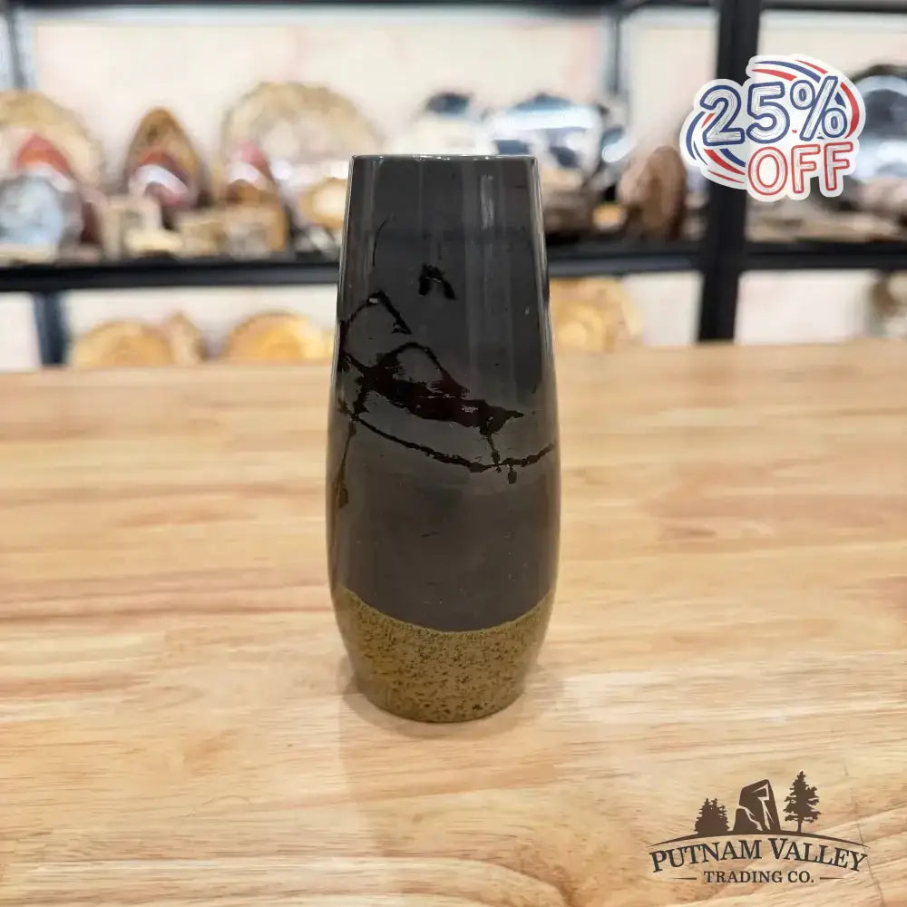 Chinese Painting Stone Torpedo Vase - Putnam Valley Trading Co.