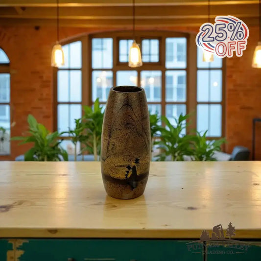 Chinese Painting Stone Torpedo Vase - Putnam Valley Trading Co.