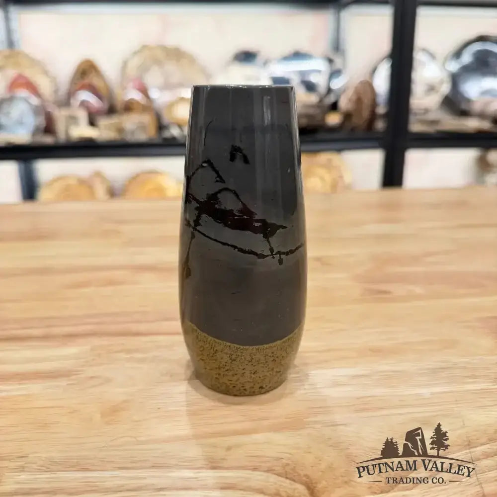Chinese Painting Stone Torpedo Vase - Putnam Valley Trading Co.