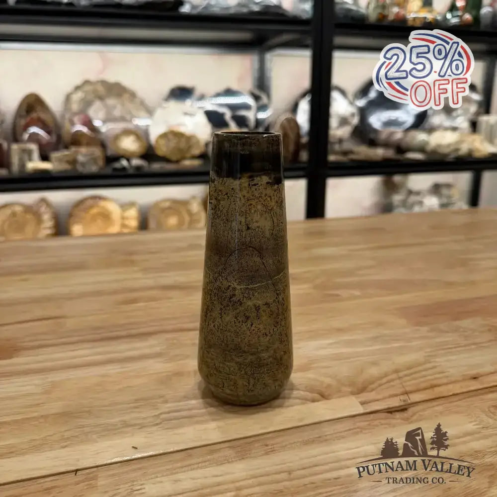 Chinese Painting Stone Vase - Putnam Valley Trading Co.