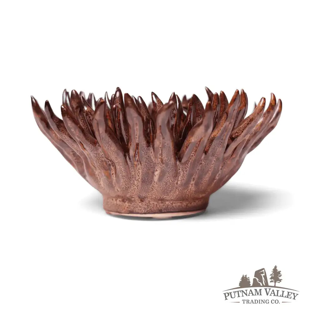 Ceramic Flower Wall Art Mum Chocolate 5 Accent