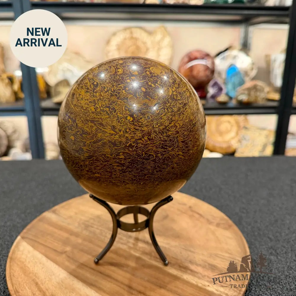 Coquina Jasper Sphere 5.86’’ | Mariam Stone - Sphere