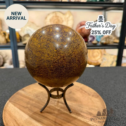 Coquina Jasper Sphere 5.86’’ | Mariam Stone - Sphere