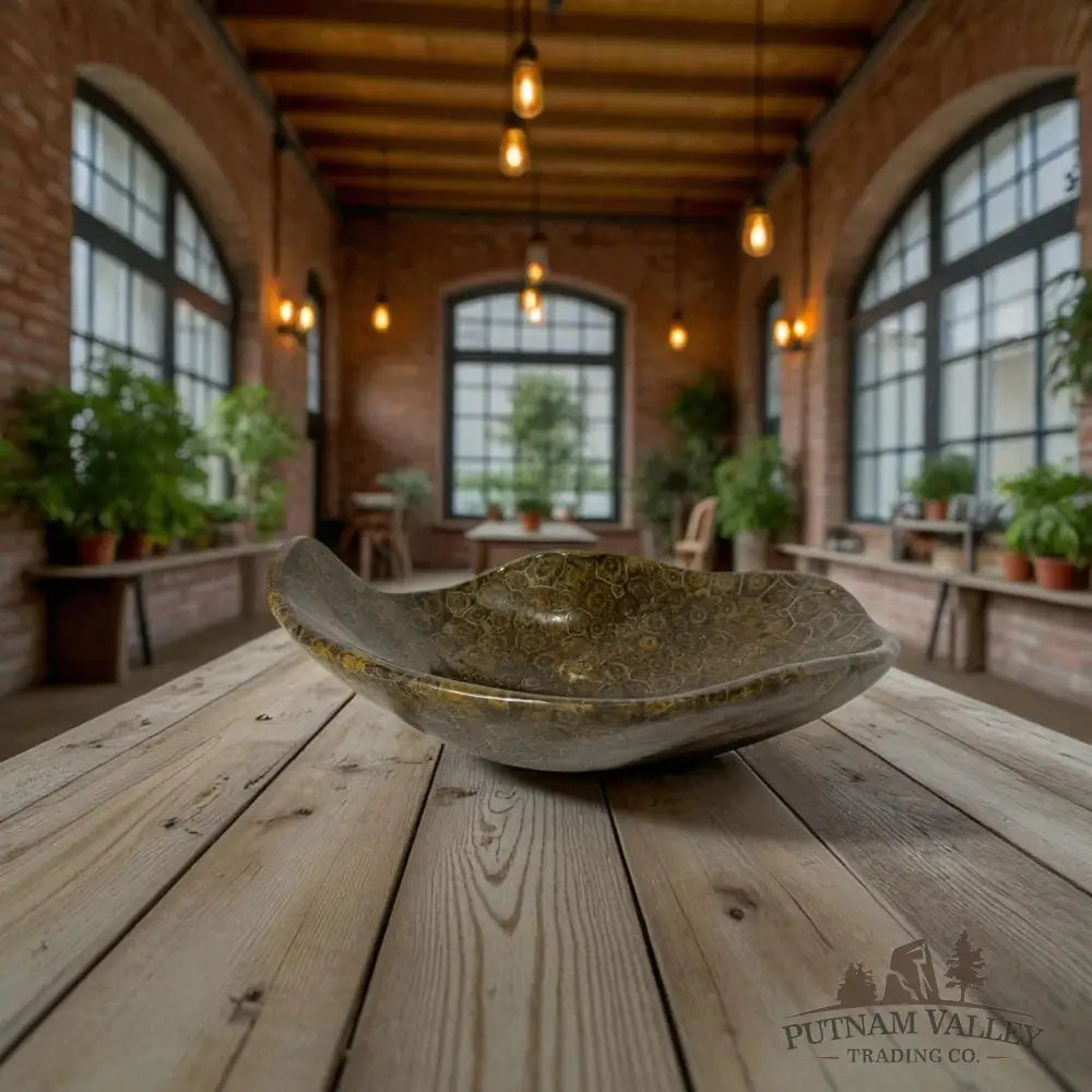 Coral Fossil Bowl Fossil Bowl