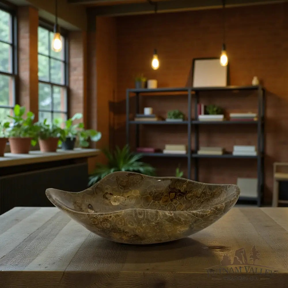 Coral Fossil Bowl Fossil Bowl