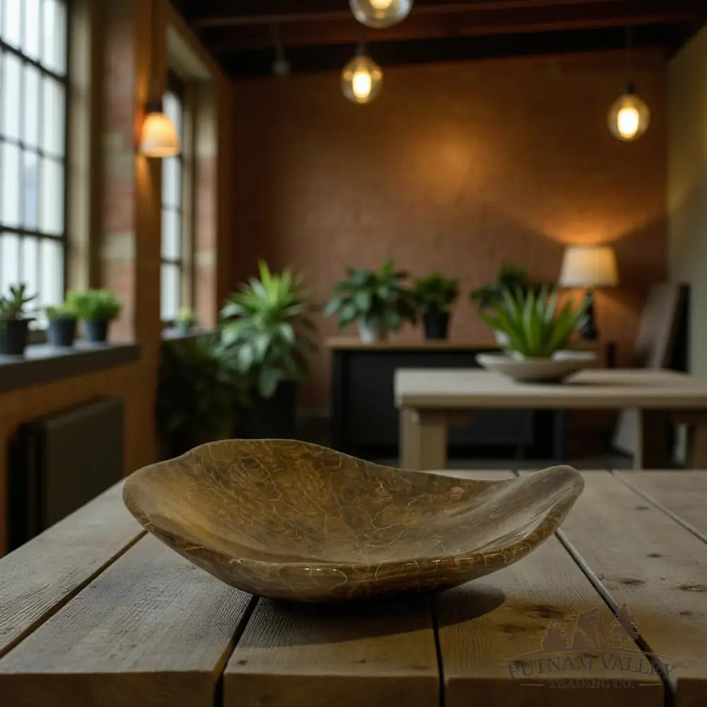 Coral Fossil Bowl Fossil Bowl