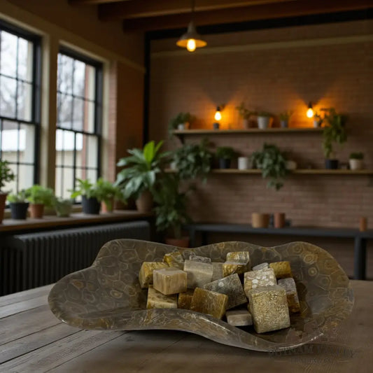 Coral Fossil Small Accent Blocks Fossil Specimen