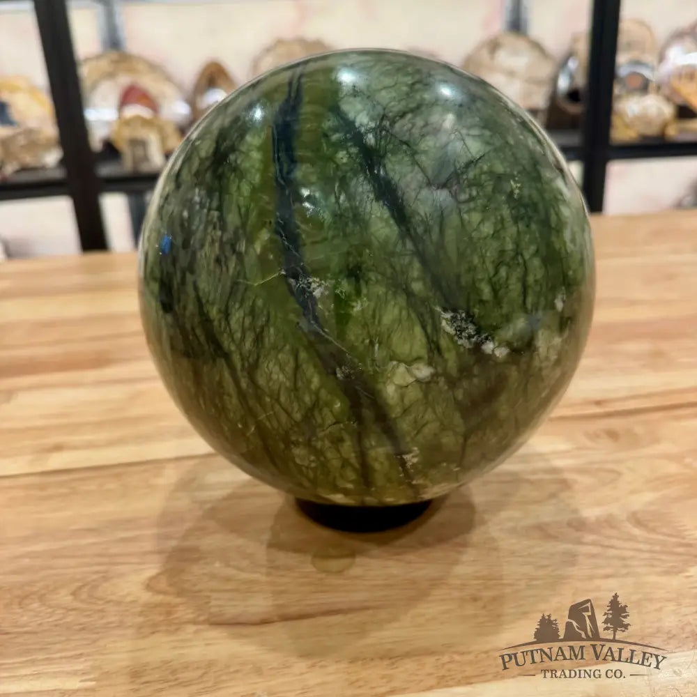 Dendritic Serpentine Sphere 7.5’’ Sphere